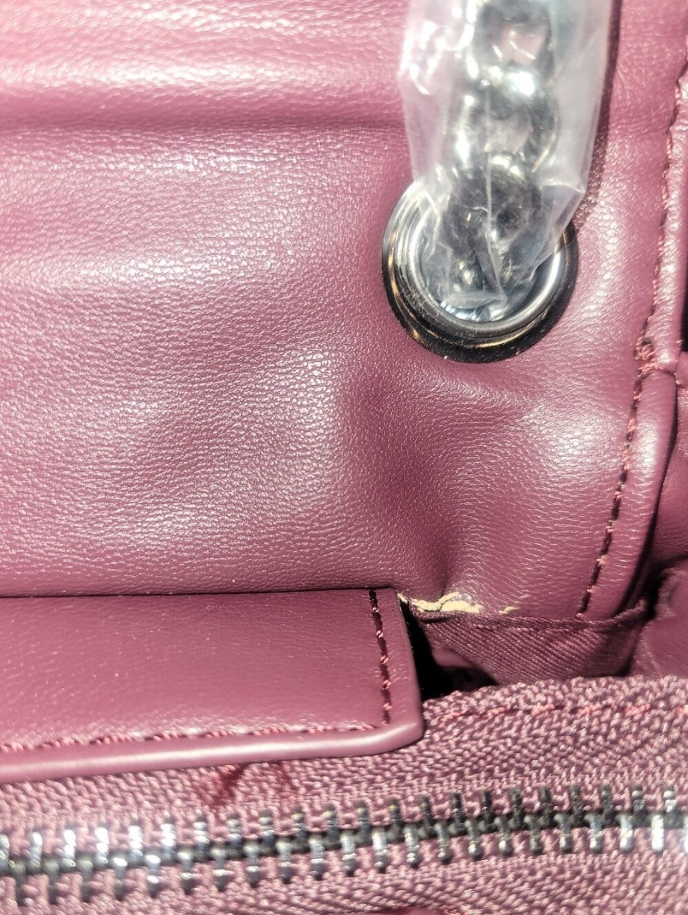 Badgley Mischka Quilted Crossbody With Gunmetal Hardwear - Picture 7 of 8